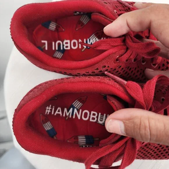 NOBULL PROJECT Red Suede Trainer Crossfit Training Shoes 8.5 - Picture 9 of 12